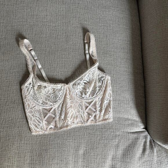 White lace corset top corset top - Picture 1 of 2